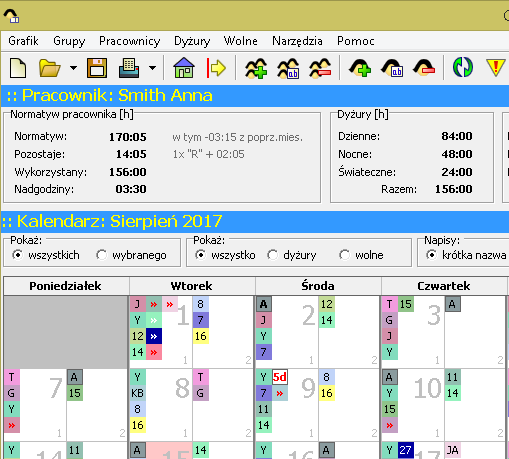 Grafik Dyżurów Pro